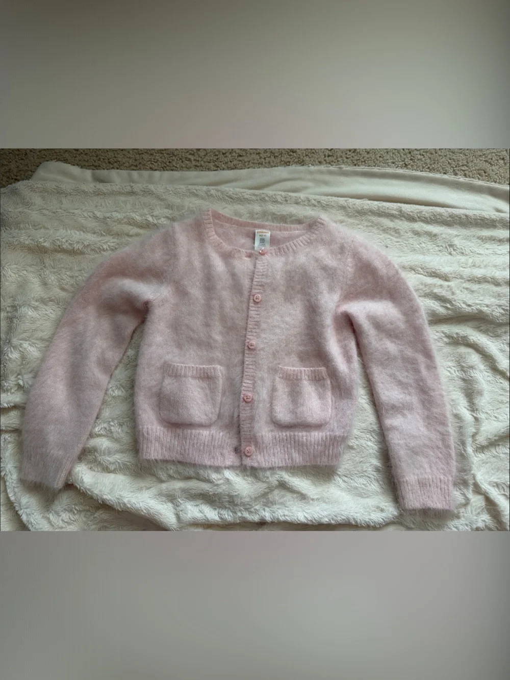 Gymboree Soft Pink Button-Front Kids Cardigan